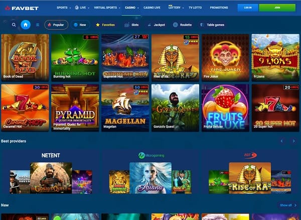 FavBet Casino Review | €10 free bet and free spins bonuses | Review