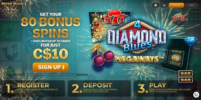 80 free spins bonus on $10 deposit