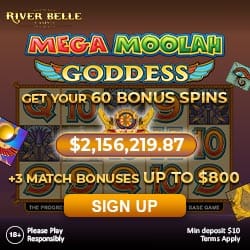 River Belle Casino - mega-moolah-goddess-250x250