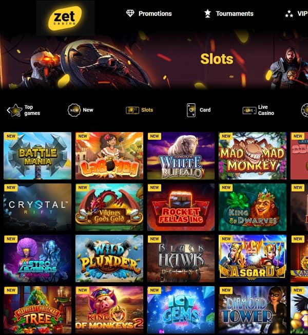 Zet Casino online and mobile