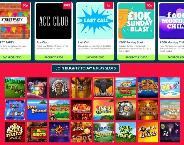 Blighty Bingo Casino Review: 10 free spins & £70 no wager bonus