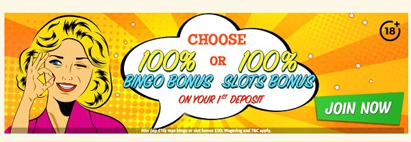 Bingo Extra 100% welcome bonus