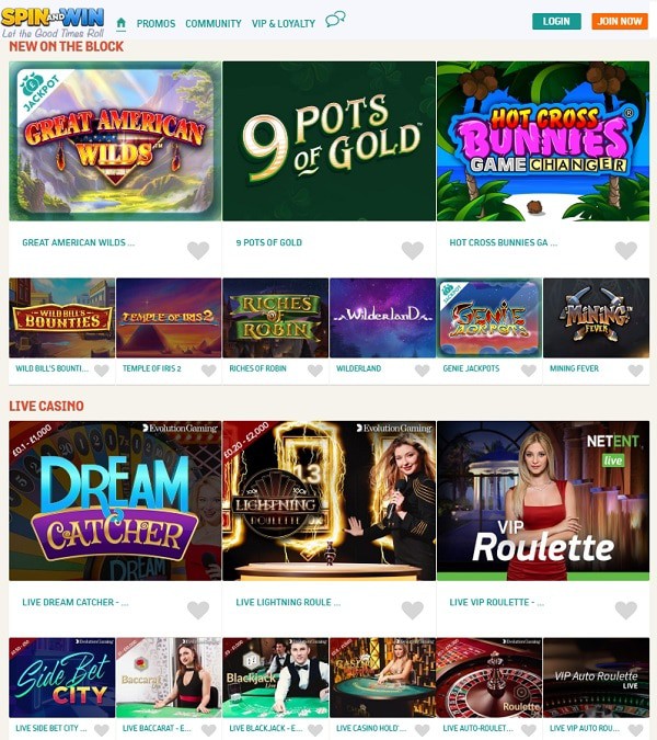 Spin And Win Casino Review 