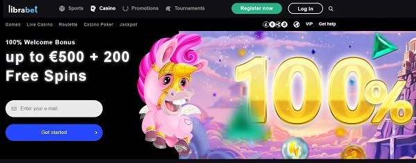 200 Free Spins and 500 EUR welcome bonus