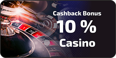 10% cashback bonus