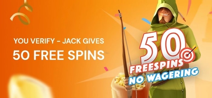 Verify Your Account and Get 50 Free Spins! 