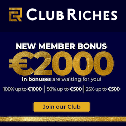 Club Riches Casino bonus banner