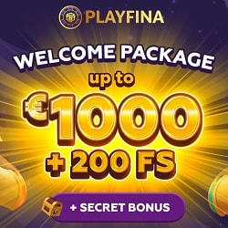 Playfina Casino Bonus banner 250x250