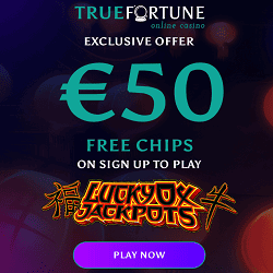 True Fortune Casino 50 free chip NDB banner