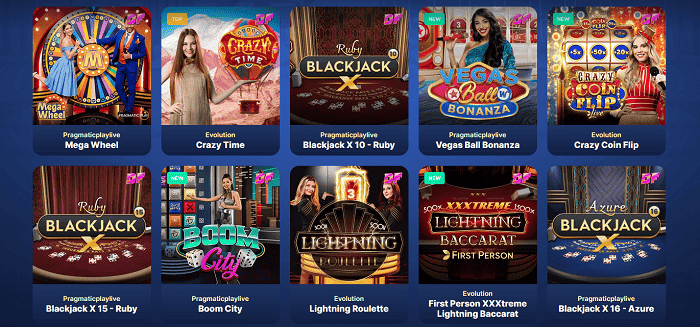 Play Live Casino Games Now