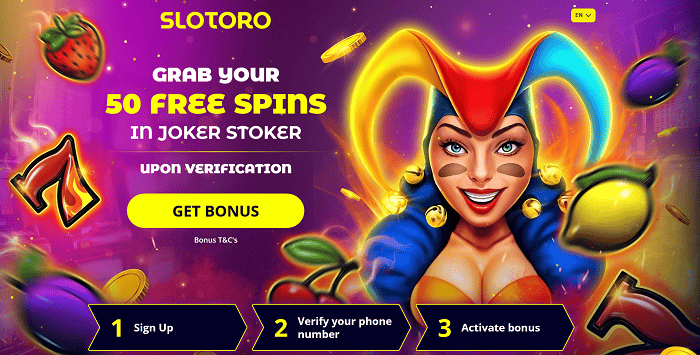 популярно Slotoro Casino пакет за добре дошли промоция